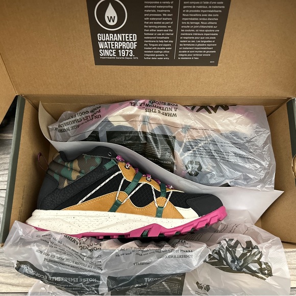 NIB Timberland Garrison Trail Waterproof Mid Hiker Hiking Black Mesh Camo - Picture 12 of 16